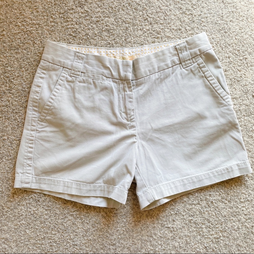 J. CREW Weathered Classic Twill Chino Shorts - City Fit